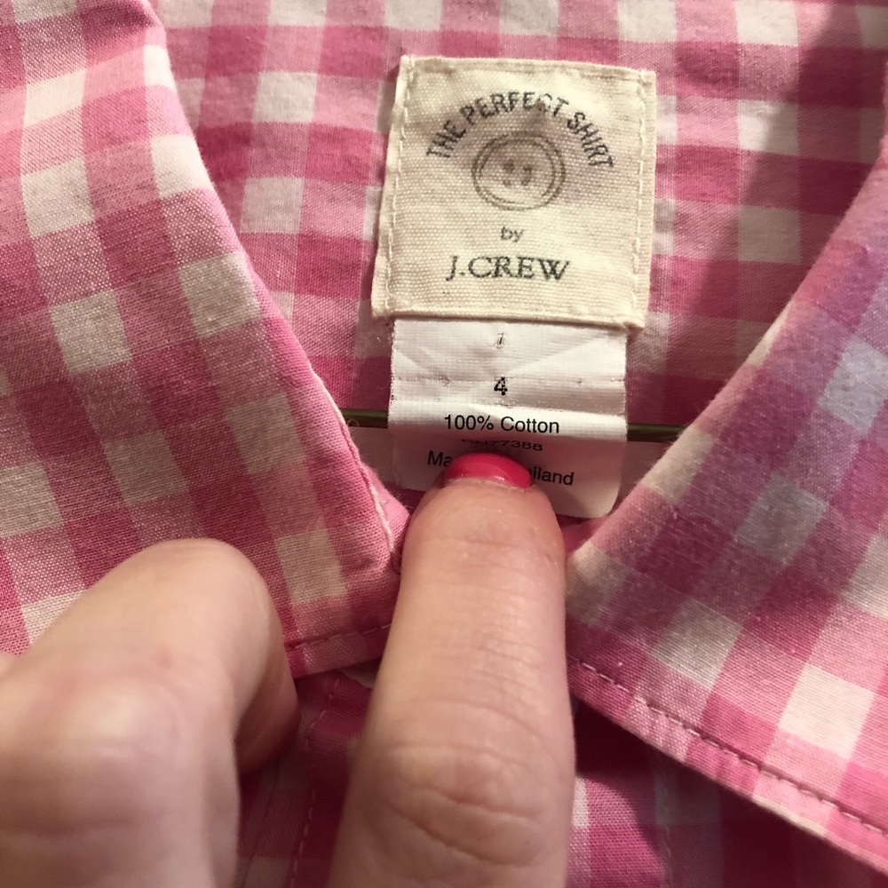 J Crew Pink Button Down